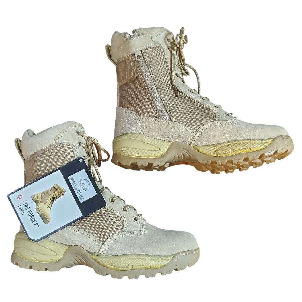 **NWT** Maelstrom Women's Tac Force 8" Combat Boot (F5181Z) Tan SIZE 9.5